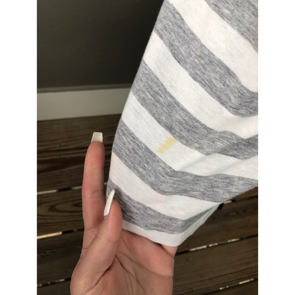 RALPH LAUREN grey/white cotton long sleeve - Picture 4 of 4